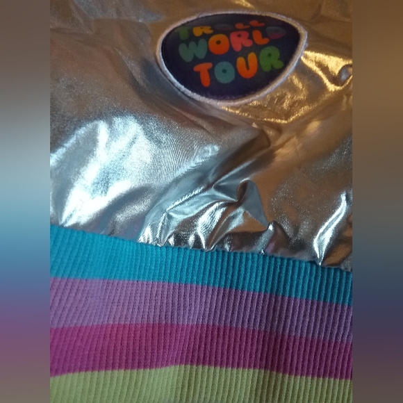 Trolls World Tour Metallic Patchwork Bomber Jacket - Picture 7 of 8